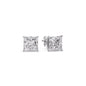 Princess-Cut Diamond Solitaire Stud Earrings [IGI Certified]