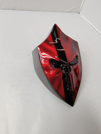Punisher theme arrowhead shaped horn cover