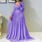 Women's Deep V Cross Gathers Front Chest Lower Solid Color Dresses