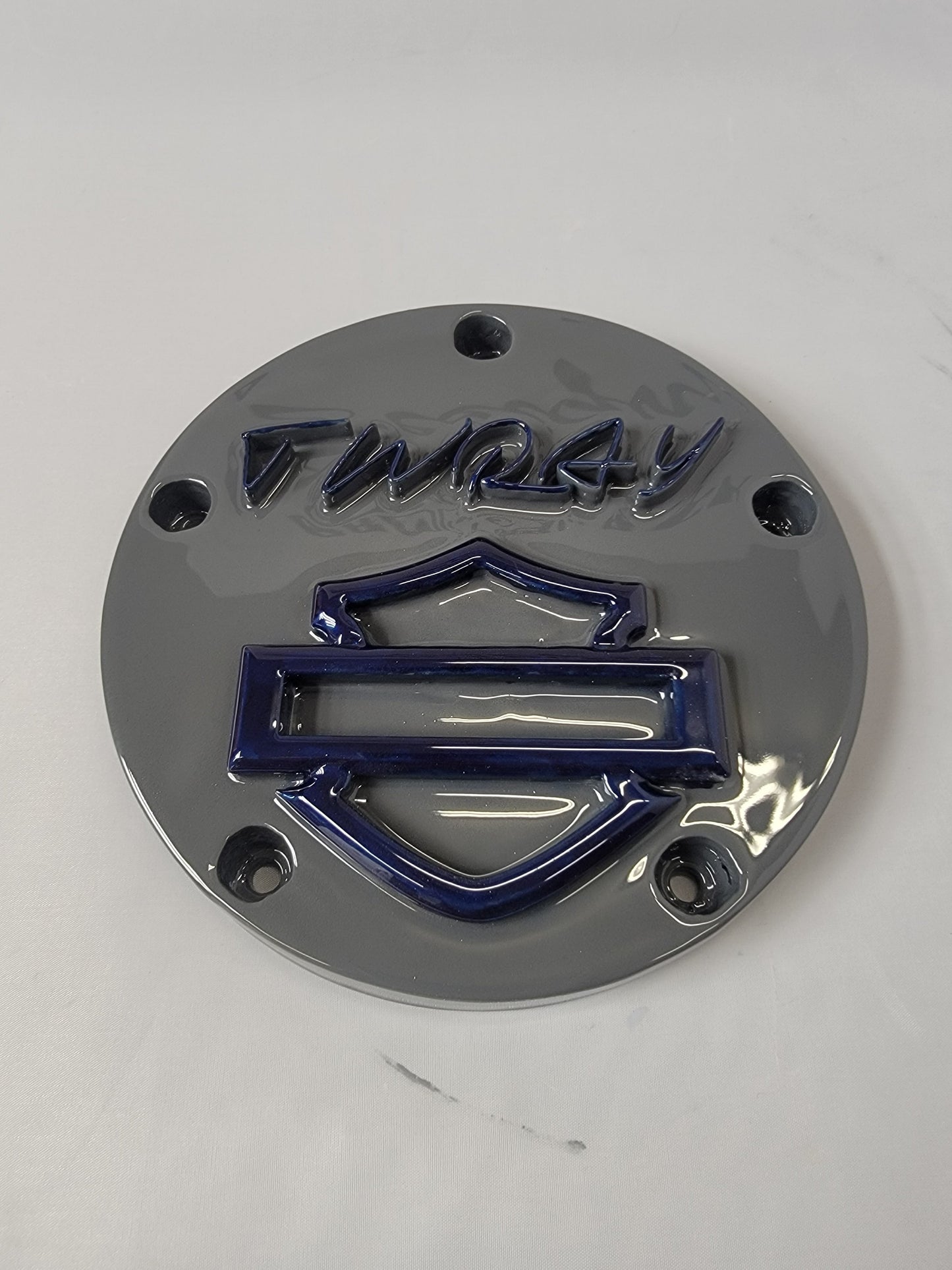 Harley & customer signature derby cover