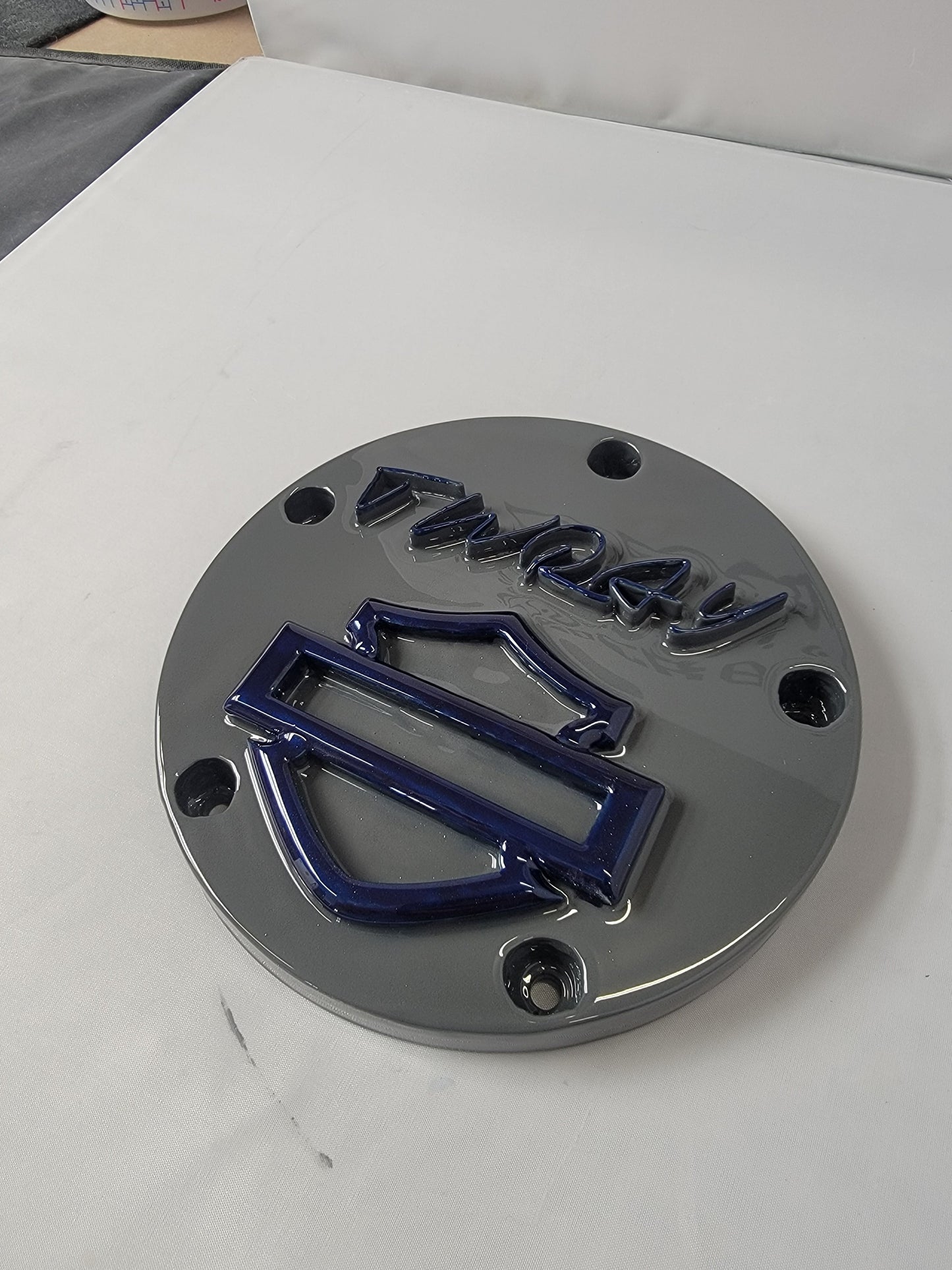 Harley & customer signature derby cover