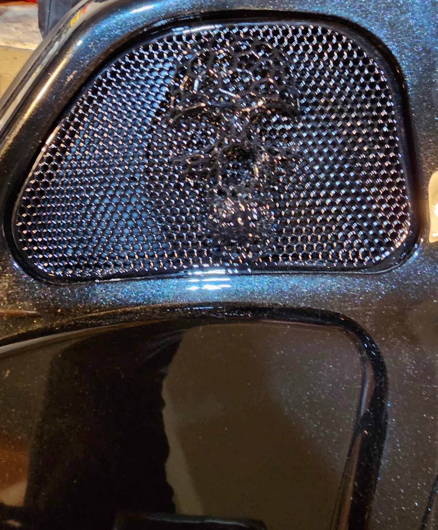 98-2024+ Road Glide 3D webbed Skull speakers grill covers set