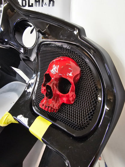 98-2024+ Road Glide 3D Ancient Skull speakers grill covers set