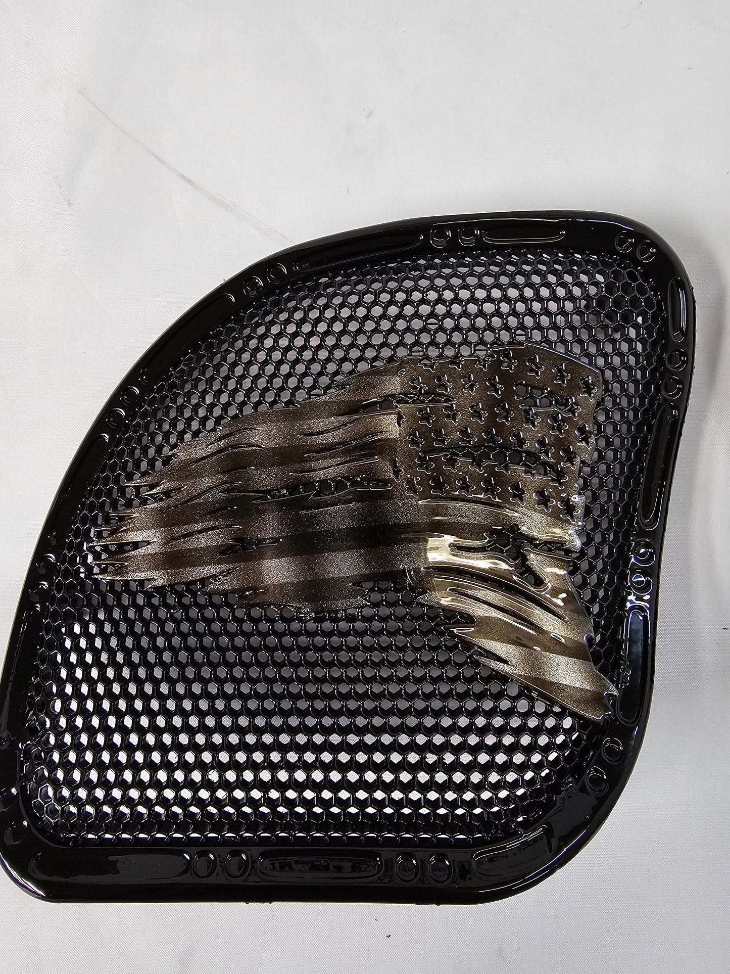 98-2024+ Road Glide 3D tattered flag speakers grill covers set