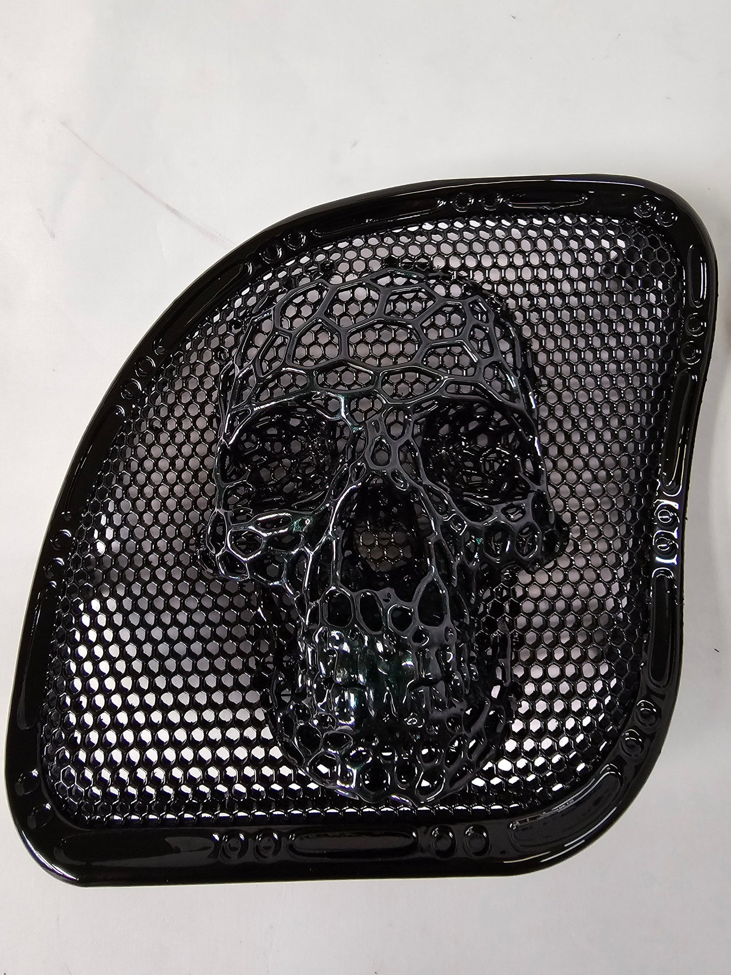 98-2024+ Road Glide 3D webbed Skull speakers grill covers set