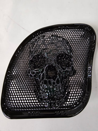 98-2024+ Road Glide 3D webbed Skull speakers grill covers set