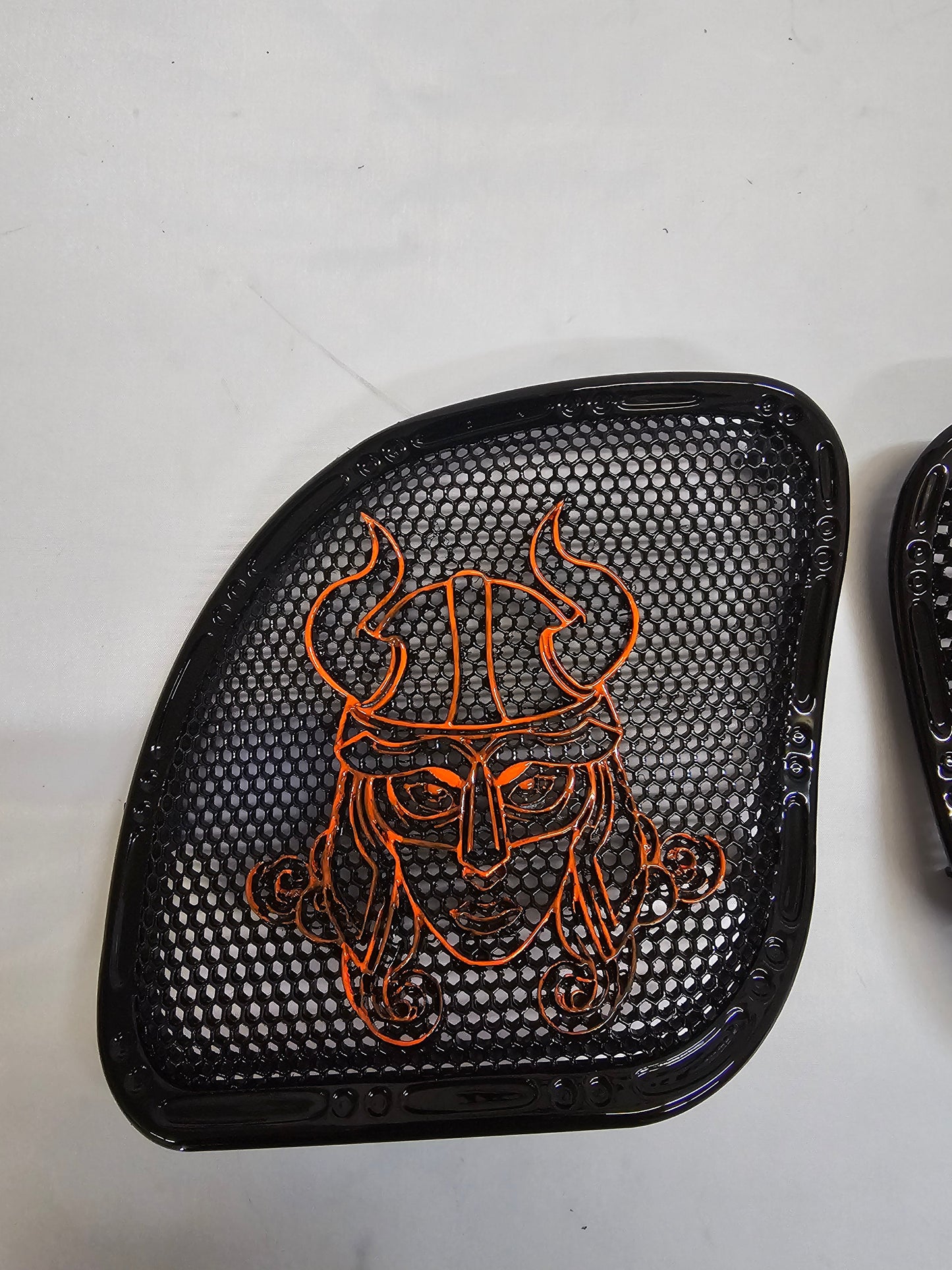 98-2024+ Road Glide 3D Shield Maiden speakers grill covers set