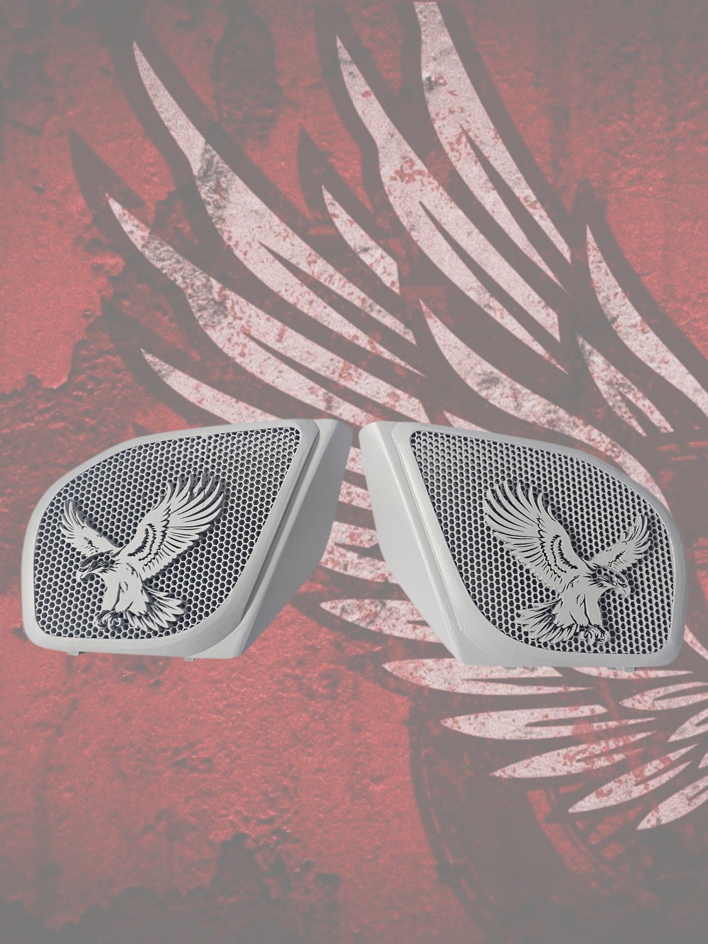 98-2024+ Road Glide 3D Eagle speakers grill covers set