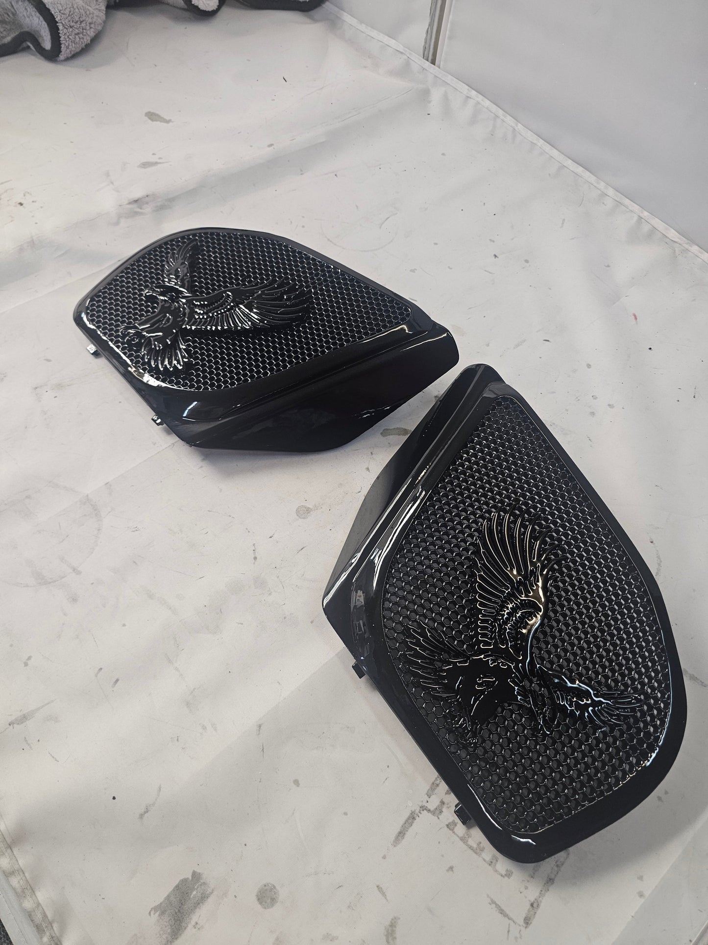 98-2024+ Road Glide 3D Eagle speakers grill covers set