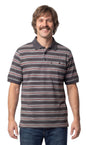 Men's Short Sleeve Polo Shirt — Pique Knit Cotton Blend with Chest Pocket