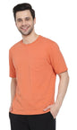 Men's Heavyweight Short Sleeve Crew Neck T-Shirt with Chest Pocket