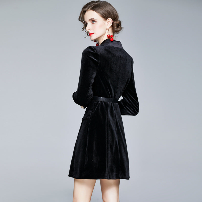 Women's Dress Autumn Lightly Mature Temperament Goddess Skirts