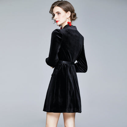 Women's Dress Autumn Lightly Mature Temperament Goddess Skirts