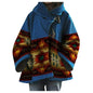 Women's Winter Loose Retro Printed Woolen Colors Coats