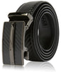 Microfiber Leather Ratchet Belt – No Holes, Custom Fit, 1.3" Strap