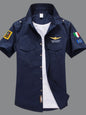 Men's Full Size Button Up Short Sleeve Shirt Plus Size
