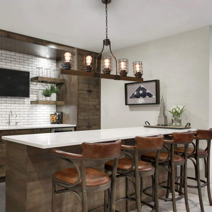 Farmhouse 5-Light Cage Rustic Chandelier