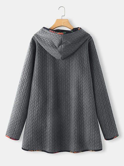 Women's Spring Hooded Loose Long Sleeve Large Coats