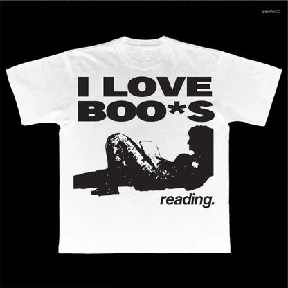 Short-sleeve T-shirt With A Punk Harajuku-style Graphic Print