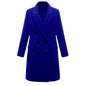 Women's Classic Fashion Mid-length Woolen Double-breasted Coats