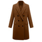 Women's Classic Fashion Mid-length Woolen Double-breasted Coats