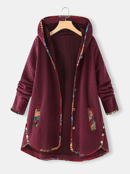 Women's Spring Hooded Loose Long Sleeve Large Coats