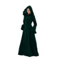 Women's Fur Collar Hood Single-breasted Large Swing Coats