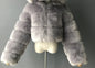 Women's Imitation Fur Fashionable Stand Collar Long Coats