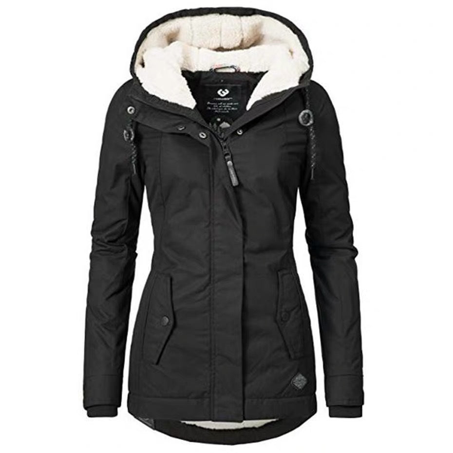 Women's Large Veet Cotton Clothes Lamb Wool Coats