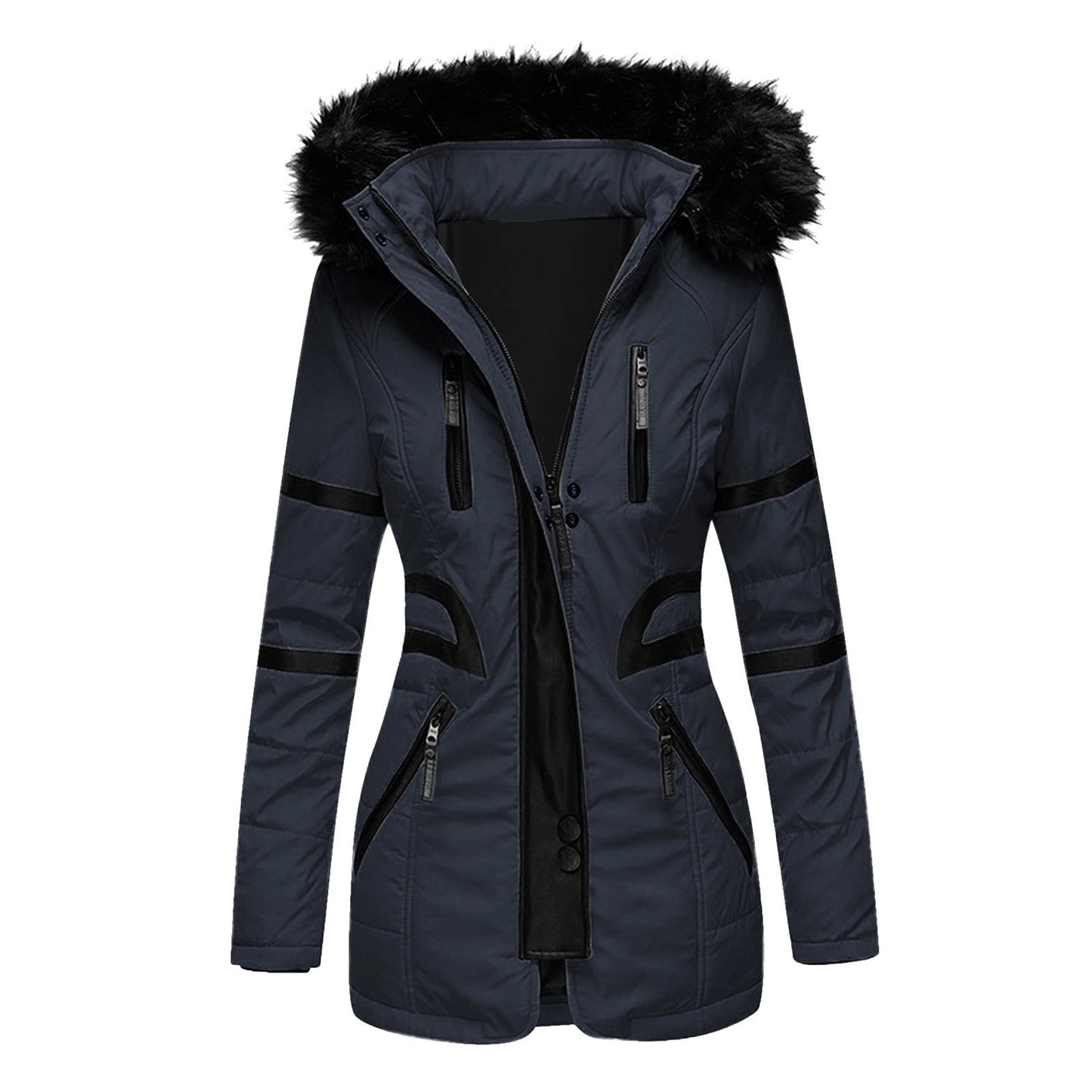 Women's Collar Cotton Clothes Casual Fashionable Warm Coats