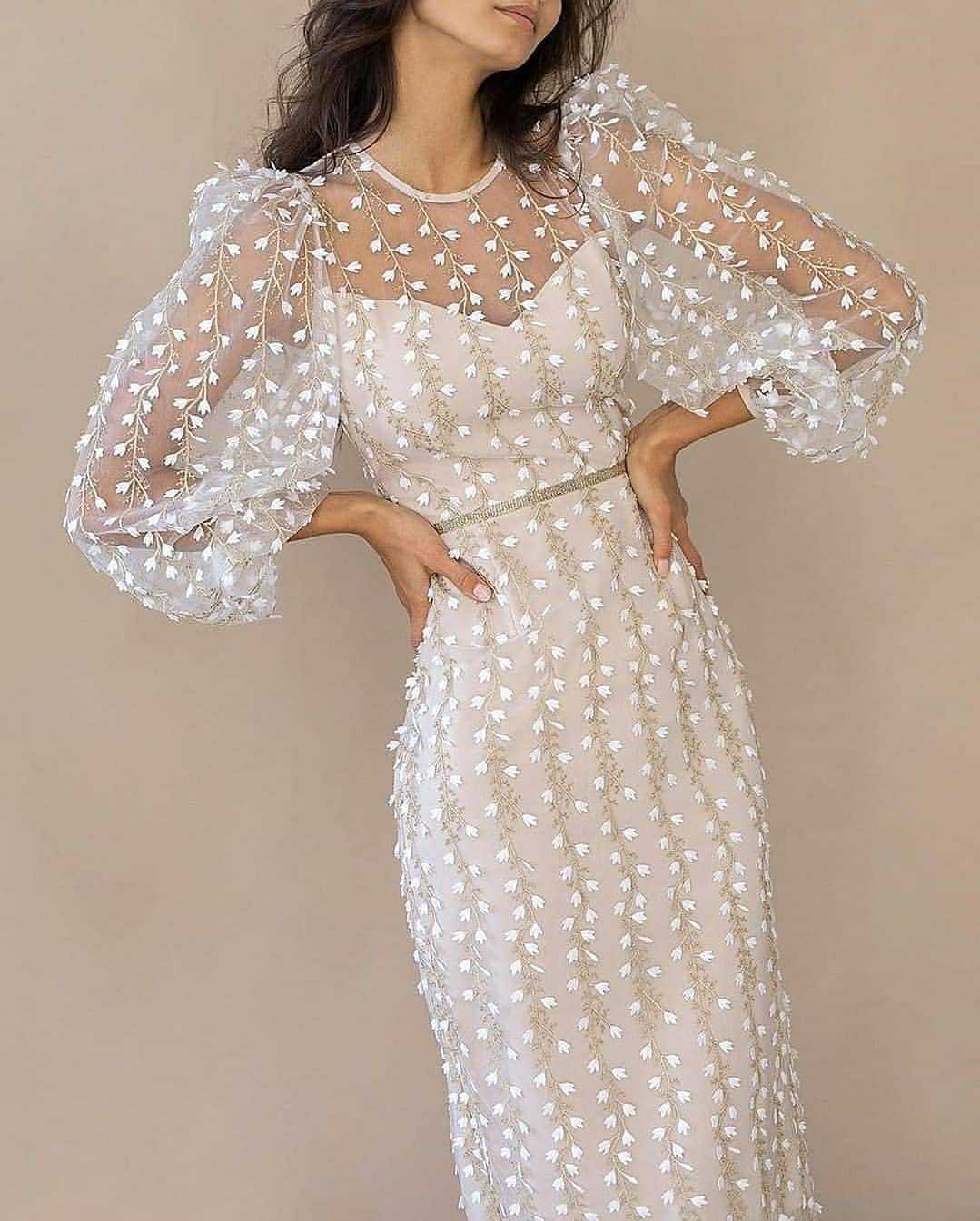 Classy Lady Temperamental Embroidered Mesh Dress Dresses