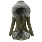 Women's Cotton Padded Parka Thick Warm Fur Coats