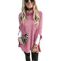Street Hipster Pullover High Collar Slit Sweaters