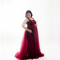Women's Cotton Stitching Mesh Strap Mopping Long Dresses
