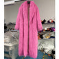 Fur Imitated Tibet Sheep Green Fruit Collar Over Coats