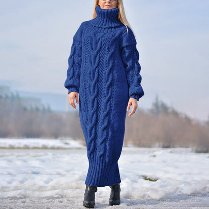 Turtleneck Pullover Twisted Loose Knitted Temperament Sweaters