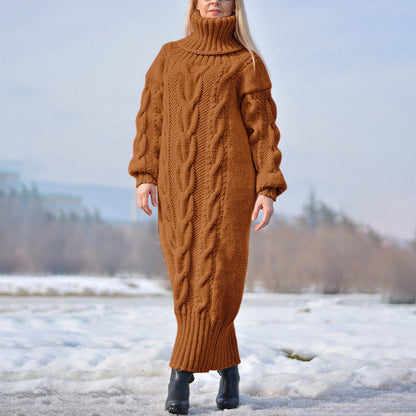 Turtleneck Pullover Twisted Loose Knitted Temperament Sweaters