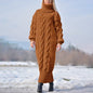 Turtleneck Pullover Twisted Loose Knitted Temperament Sweaters