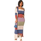 Fashion Temperament Printed Multicolor Two-piece Set Suits