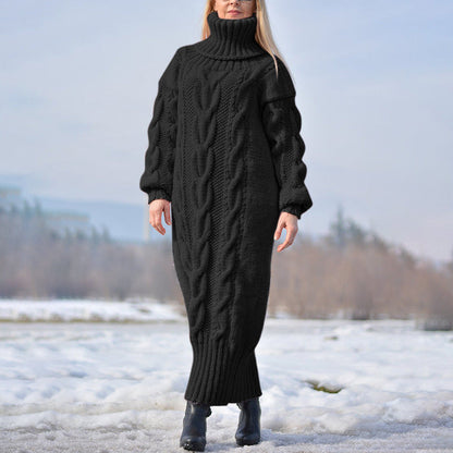 Turtleneck Pullover Twisted Loose Knitted Temperament Sweaters