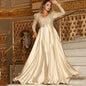 Women's Spring Deep V Large Swing Sexy Wedding Dresses
