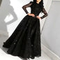 Women's Dress Long Sleeve Gold Maxi Formal Wedding Dresses