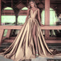 Women's Sexy Deep V Split Long Dress Wedding Dresses