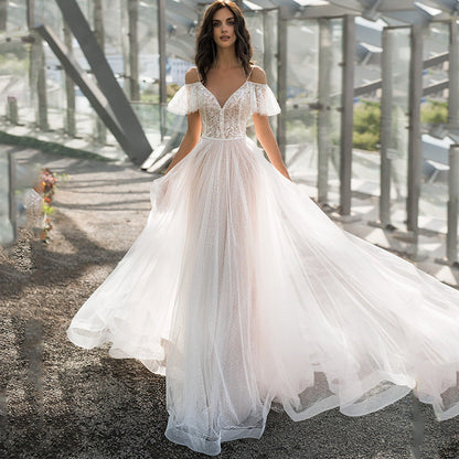 Spring Dress Slim Fit Slimming Floor-length Wedding Dresses