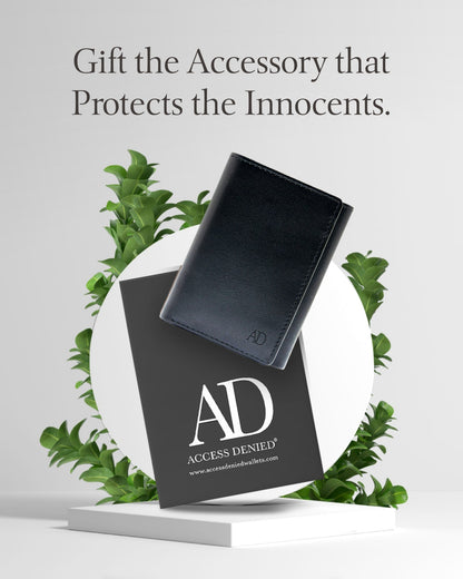 Vegan Leather Trifold Wallet – ID Window, RFID Blocking