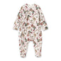 Western Christmas Baby Bamboo Zipper Romper - Cowboy Holiday