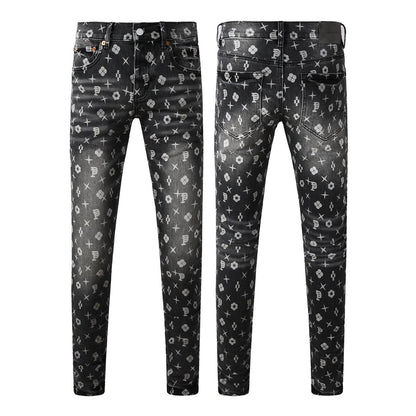 Men's Fashionable Ripped Straight-Leg Pants