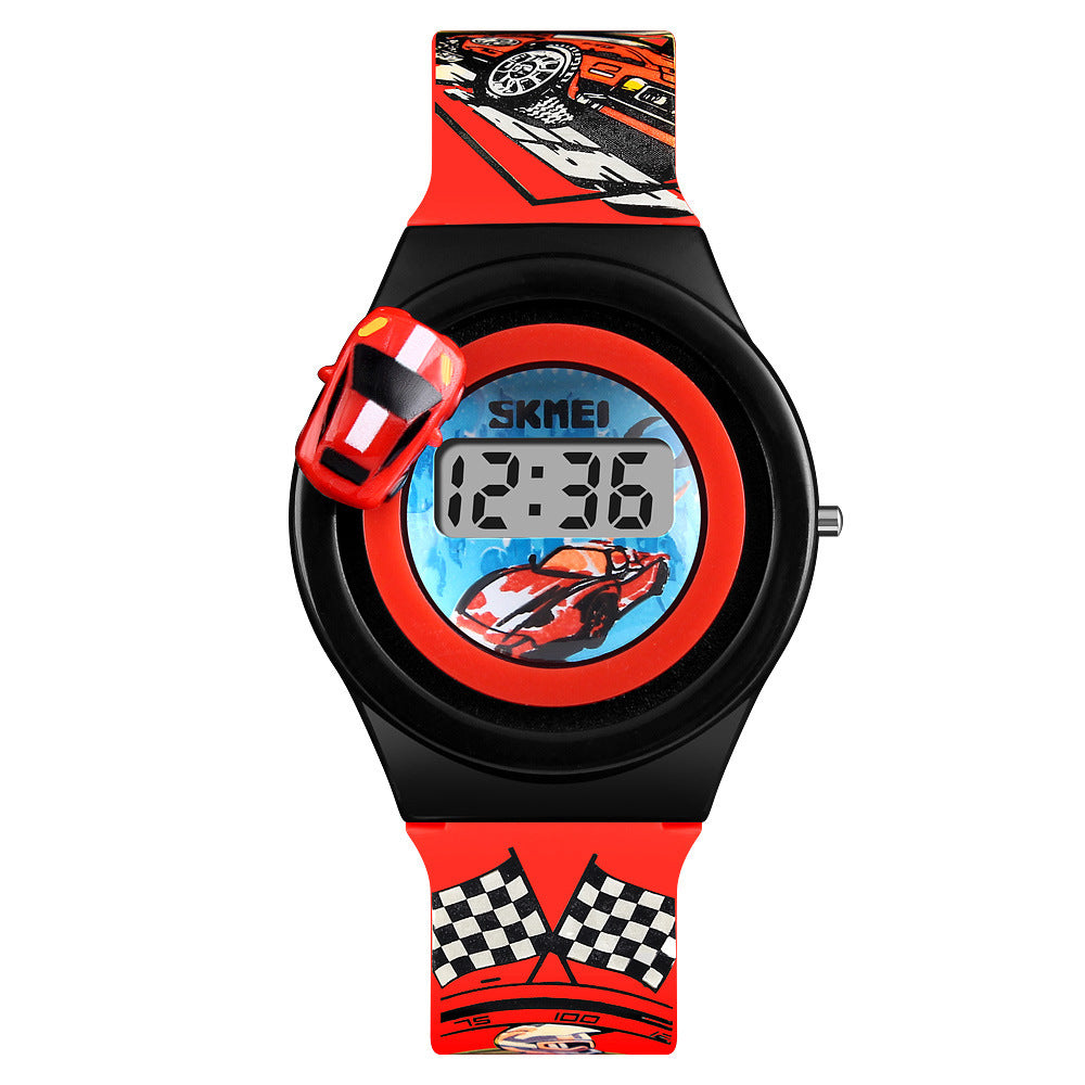 Rotating runway toy anime watch