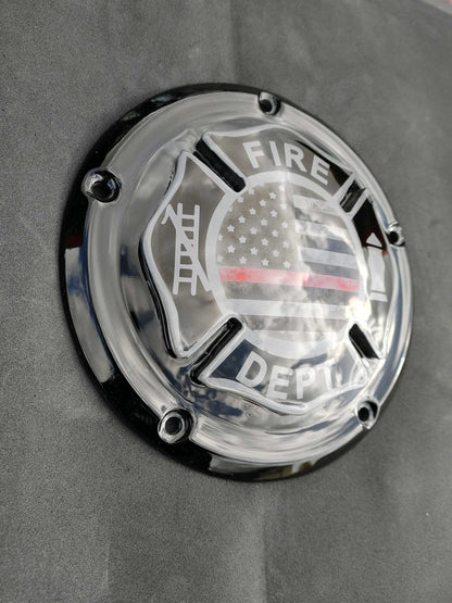 3D firefighter Harley derby cover