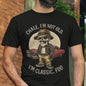 New 2025 Men's Printed T-Shirt - Black 100% Cotton Premium Tee, Durable Short-Sleeve Top